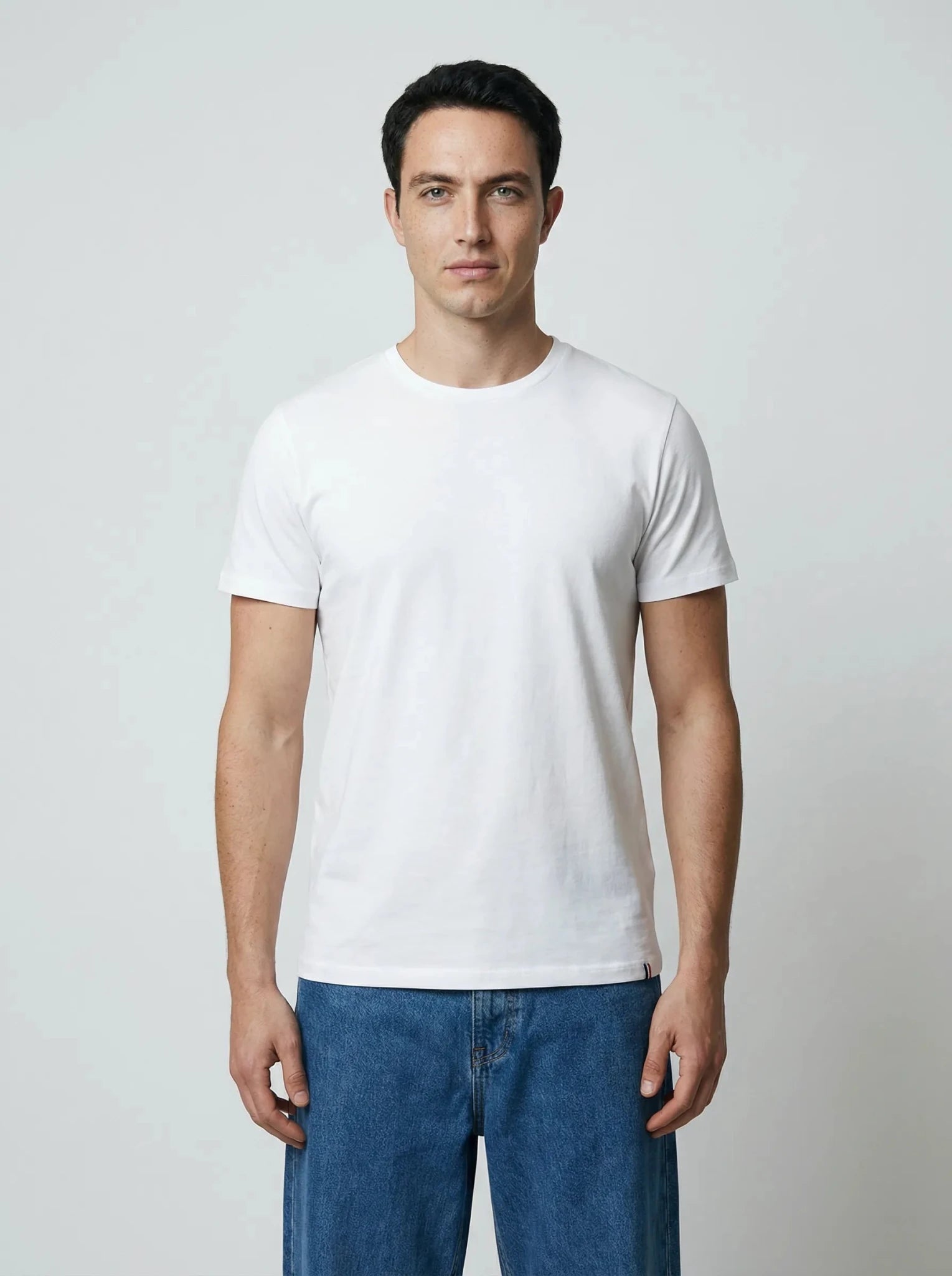 White Cotton T-Shirt – Made in France
